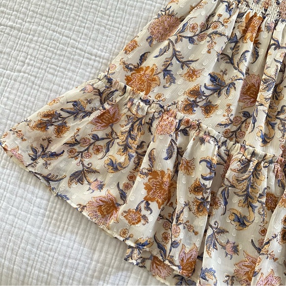 Joie Floral Mini Skirt Sz M New - Picture 5 of 7